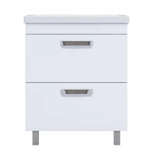 Тумба под раковину VIGO Plaza 2-60 напольная белый (tn.PLA.FOS.60.2Y)