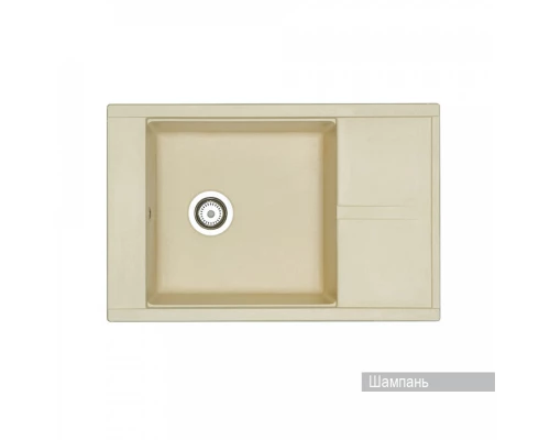 Мойка для кухни Делия 78 787x516x218 мм, прямоуг. с крылом, шампань
