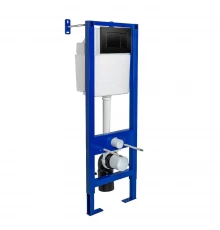 АТОМ 410  кнопка черная Soft Touch, BERGES