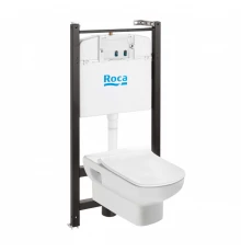 DAMA SENSO Комплект 3 в 1 (инсталляция+подв. унитаз+slim сиденье), ROCA