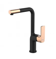 Ursus Смеситель для кухни, выс.пов.излив 175мм, р/ОД, черный/золото, LM, LM7205BLR