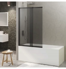 Душевая шторка RIVER S Slider Black 980 тонированное стекло, BERGES