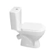 Унитаз-компакт КЕРАМИН Толедо Slim двухрежимный, сиденье тонкое полипропилен (4810531150886)