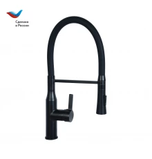 ГОРОД Смеситель для кухни с гибким изливом и аэратором лейкой с двумя режимами, СЛАВЕН, Д25