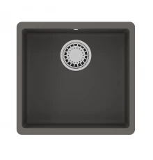 Кухонная мойка Lemark SINARA 440-U подстольного монтажа из кварцгранита, Серый шёлк