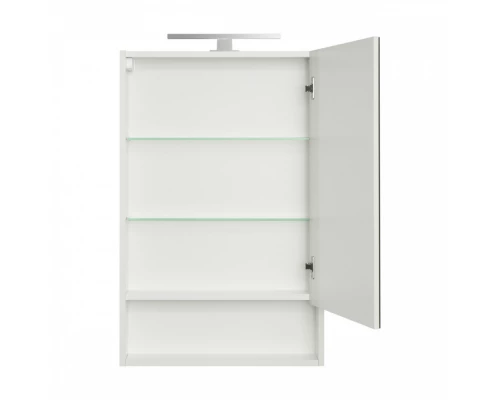 Зеркальный шкаф СКАНДИ 55, подвесной, белый