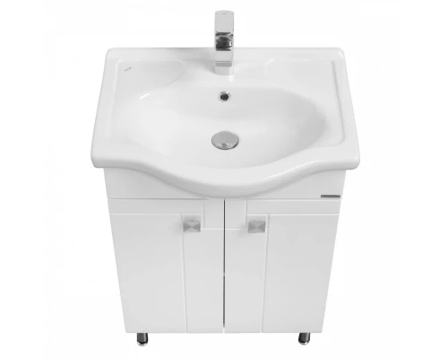 Тумба ФИДЖИ 60, белая (под раковину СЕЛИГЕР 60)