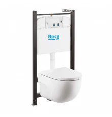 MERIDIAN Комплект 3 в 1 (инсталляции+подв. унитаз Rimless+сиденье SUPRALIT). ROCA