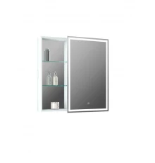 Зеркало-шкаф Aperio LED 800х800 правый с розеткой