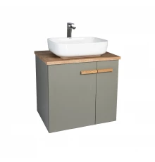 Тумба под раковину VIANT МЮНХЕН 60 подвесная хаки (VMUN60NH-T2STP)