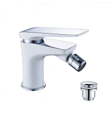 Allegro Смеситель для биде, пов.аэратор 113мм дон.клап.Click/Clack, р/ОД, хром/белый, LM, LM5908CW