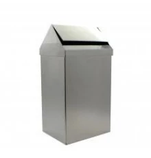 Контейнер из нерж. Стали прямоугольное 40 л. с крышкой