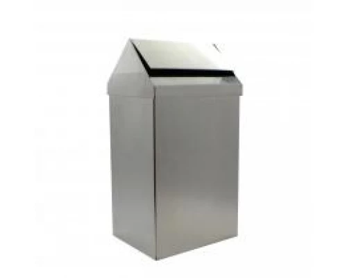 Контейнер из нерж. Стали прямоугольное 40 л. с крышкой