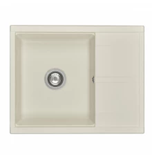 Мойка для кухни  Делия 65 650x516x218 мм, прямоуг. с крылом, жемчуг