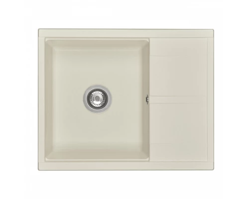 Мойка для кухни  Делия 65 650x516x218 мм, прямоуг. с крылом, жемчуг