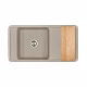 Мойка для кухни  Беллис 97 970x510x250 мм, прямоуг., серый шелк