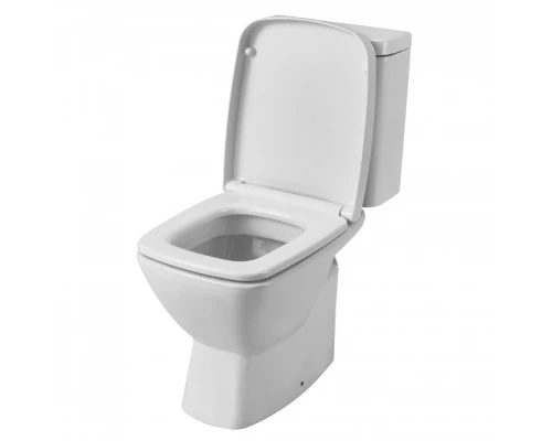 НЕО Унитаз-компакт, горизонт. выпуск, 2-х реж. арматура, сиденье дюропласт. САНТЕК