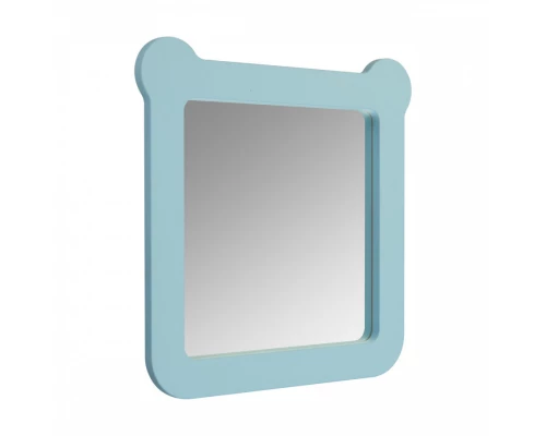 Зеркало КАСПЕР МИШКА, квадратное, голубой матовый
