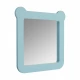 Зеркало КАСПЕР МИШКА, квадратное, голубой матовый