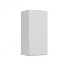 Полупенал Lemark VEON 35 см подвесной, 1 дверный, правый, цвет корпуса, фасада: Белый глянец