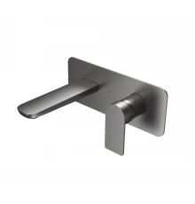 Смеситель для раковины VENTAS S скрытого монтажа, совместный, оружейная сталь, BERGES