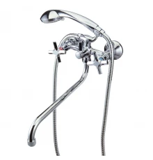 Promotion Смеситель для ванны, круг.пов.излив 310мм держ.на теле лейка, р/ДВ, хром, LM, LM6051C