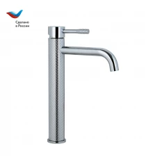 ГОРОД Смеситель для умывальника с высоким корпусом, хром,одноручный, СЛАВЕН, Д13