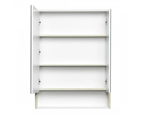 Зеркальный шкаф РИКО 65, белый, ясень фабрик