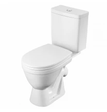 УНО Унитаз-компакт,косой вып.,2-х реж.,арм., сид.п/п с сис. soft-close САНТЕК