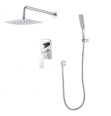 Allegro Смеситель для душа, без излива встраиваемый лейка верх.лейка р/ОД, хром/белый, LM, LM5929CW