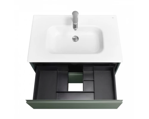 ONA Модуль для раковины 800 мм, 785x450x565 мм, с 2 ящиками, зеленый матовый, ROCA