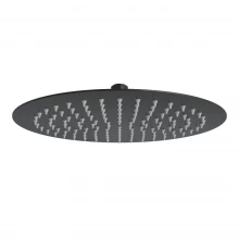 Верхний душ VENTAS R BLACK 25 см, черный матовый, BERGES