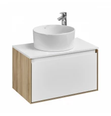 Тумба ЛИБЕРТИ 70, 1 ящ.,подв., дуб эльвезия/бел. гл-ц (под р-ну АДРИАНА 70,MILA 35,MILA 40,ОДРИ 42