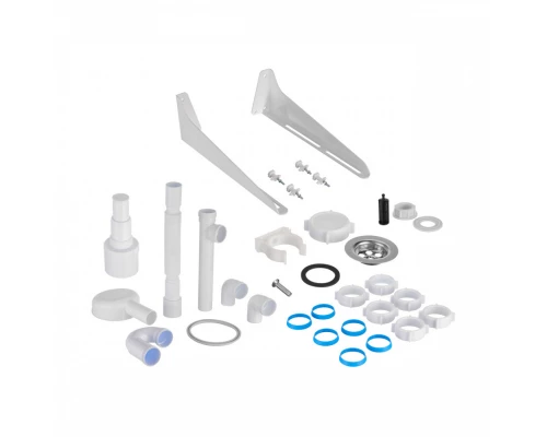 Комплект для умывальника ПИЛОТ (сифон и кронштейны)