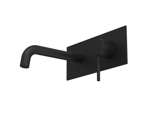 Смеситель для раковины VENTAS R скрытого монтажа, совместный, черный матовый, BERGES