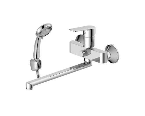 DR22 Смеситель для ванны, пов.излив 272мм, р/ОД, хром, DR, DR22043