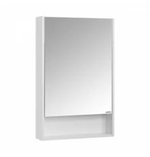 Зеркальный шкаф СКАНДИ 55, подвесной, белый
