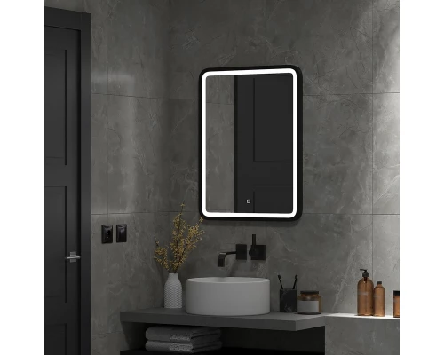 Зеркало Enjoy Black Led 600x800