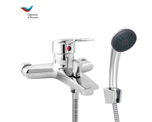 ПРОРАБ Смеситель для ванны с коротким литым изливом, одноручный, СЛАВЕН, Ц30