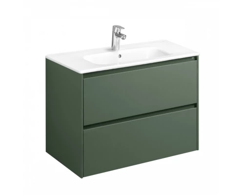 ONA Модуль для раковины 800 мм, 785x450x565 мм, с 2 ящиками, зеленый матовый, ROCA