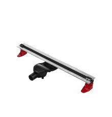 Желоб водосток напольный SUPER Slim 600 нержавеющая сталь, решетка  матовый черный, S-сифон D50 боко