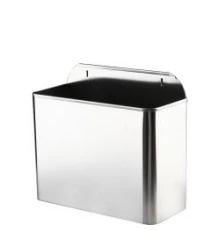 Контейнер для мусора на 11 литров настенный из нержавеющей  стали