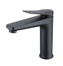 Bronx Смеситель для раковины, монолит.излив154мм дон.клап.Click/Clack ,р/ОД, черный, LM, LM3737BL