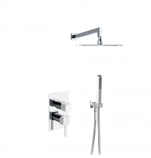 Встраиваемая душевая система с тропическим душем и душевым комплектом KUATRO NK K4915021