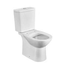 DEBBA ROUND Чаша унитаза напольного c безободковым смывом, двойной выпуск, белая. ROCA