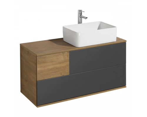 Тумба ТЕРРА 105, дуб кантри, антрацит (под раковину MILA 35, Одри 42, Лола 60)