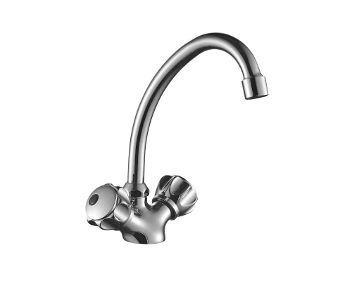 DR50 Смеситель для кухни, выс.пов.излив 134мм, р/ДВ, хром, DR, DR50028R