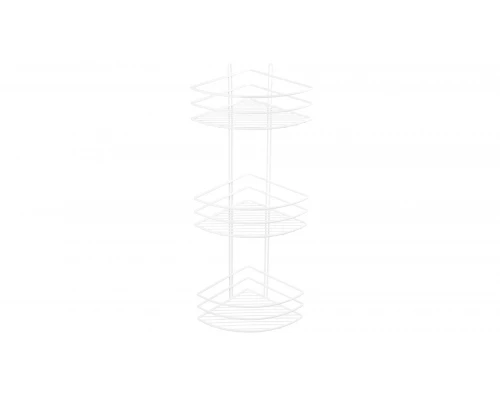 Полка угловая трехэтажная белая Fixsen FX-710W-3