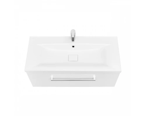 Тумба МАДРИД 100 М, белая (под раковину АЙРИС 100, АЙРИС М 100,,ПРЕМЬЕР М 100)