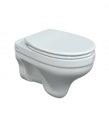 Унитаз подвесной ALBIT S Rimless , сиденье Optim SO, микролифт, быстросъем, белый, BERGES